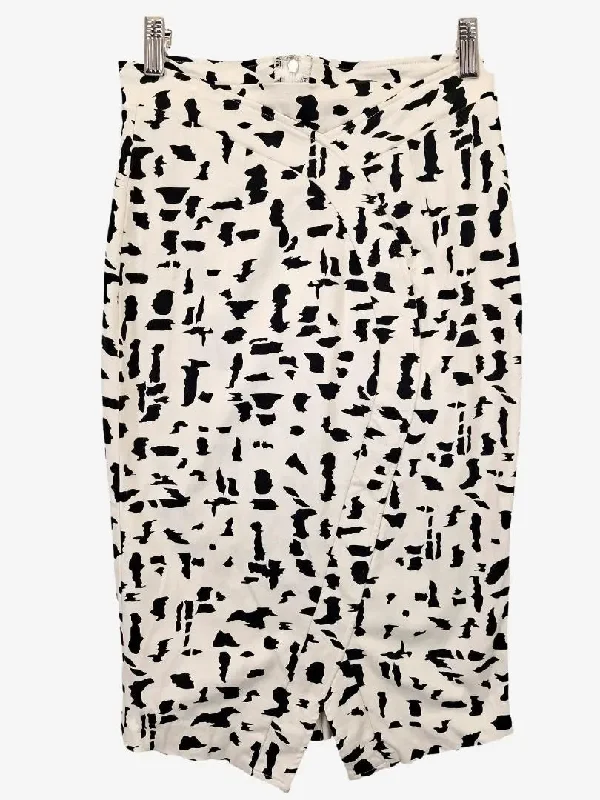 Maurie & Eve Sleek Speckled Bodycon Midi Skirt Size 10 wool skirt thick