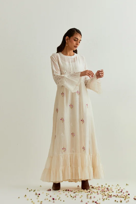 Chanderi Ivory Dress Tunics Versatile all-occasion