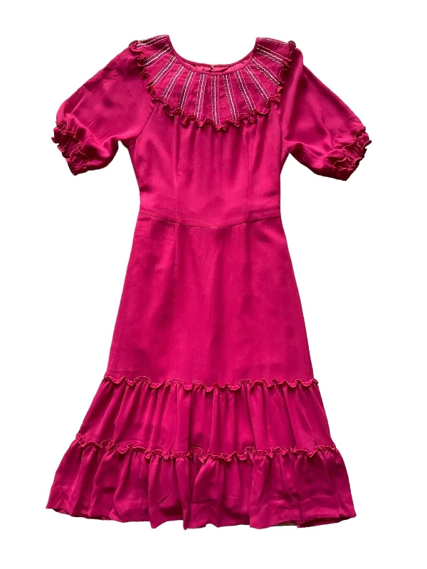1950s Rayon Rodeo Dress M Tunics Stylish elegant