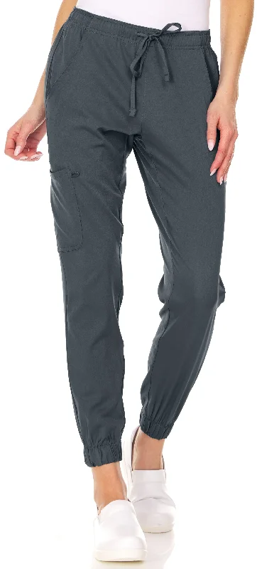 Drawstring Cargo Jogger Pant By MediChic XXS-3X / Pewter Classic Flared Pants
