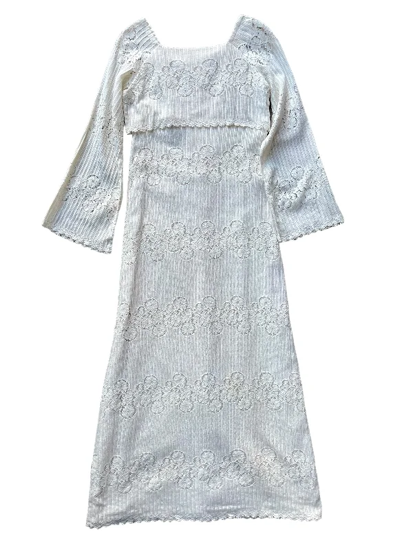 1960s Miss K Alfred Shaheen Lace Dress SZ M-L Tunics Trendy modern