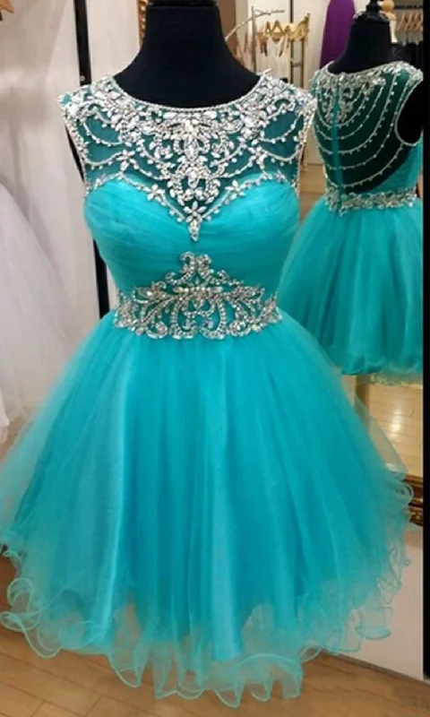 Short Extravagant Prom Dresses with Patterned Rhinestones And Sheer Back P536 Tunics Stylish elegant Short Extravagant Prom Dresses with Patterned Rhinestones And Sheer Back P536 Tunics Stylish elegant