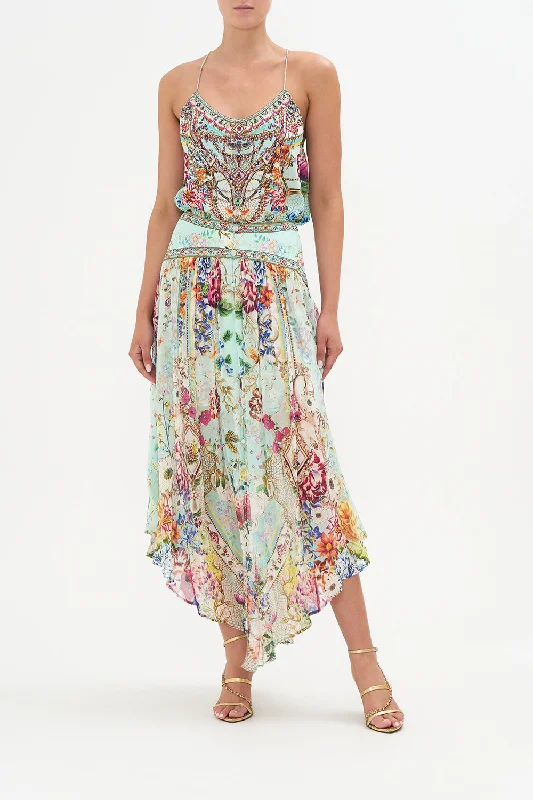 SHAPED WAIST SKIRT HONEY HONEY chiffon skirt airy