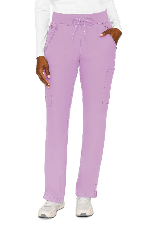 Zipper Pant Lightweight(MC Insight) by Med Couture (Regular) XS-5XL / Lilac Trendy Work Pants