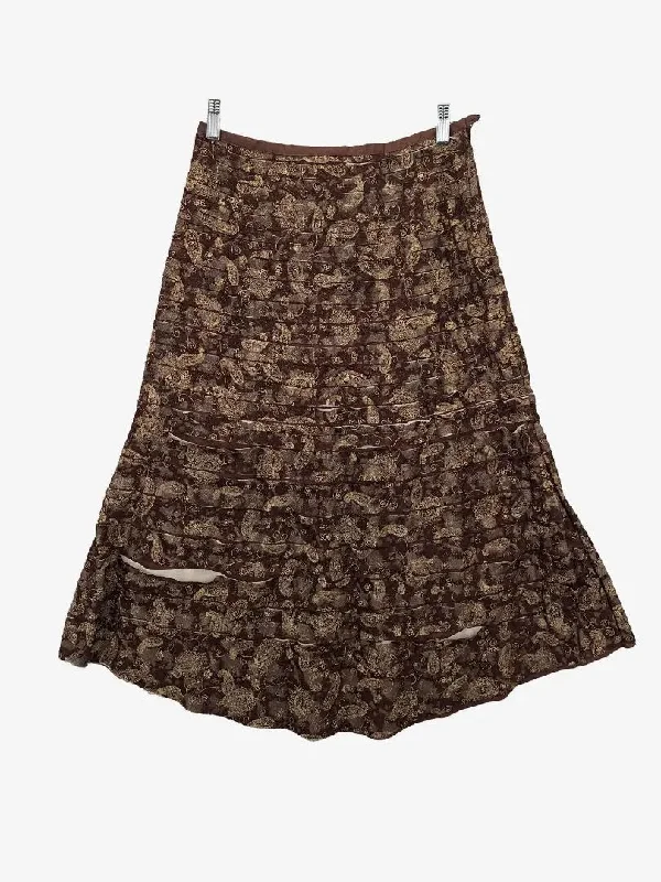 Assorted Brands Raw Hem Tiered Lace Skirt Size 10 corduroy skirt cozy