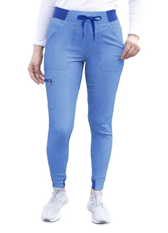 Women's Ultimate Yoga Jogger Pant (Regular)  by Adar XXS-3XL /  Heather French Blue Lightweight Jogger Pants