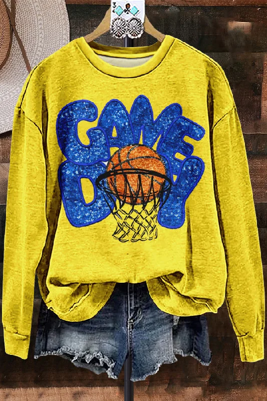Elegant Contrast Color Basketball Sweatshirt Hoodie with Mesh Breathable Sporty