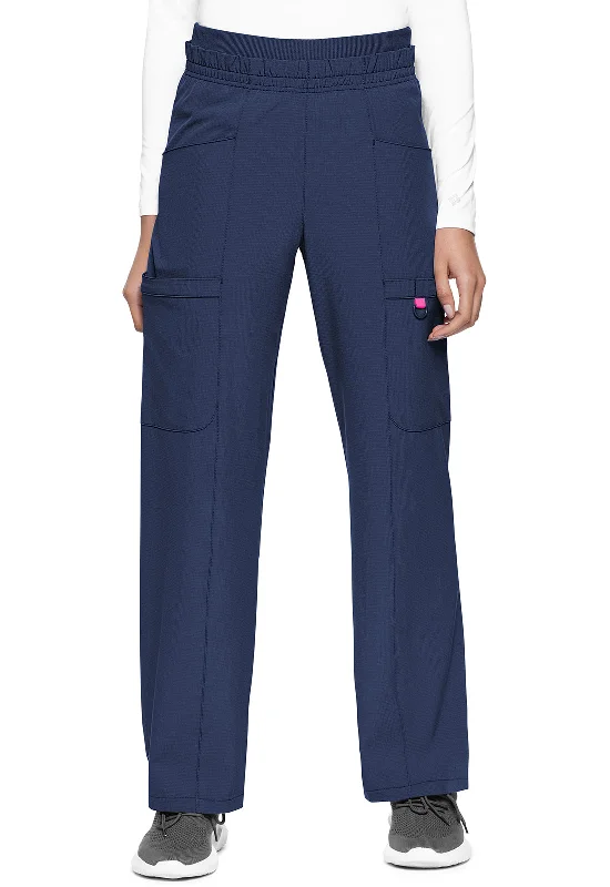 High Rise Pull-on Wide Leg Cargo Pant By Medcouture(AMP) XS-XL /  Navy Modern Skinny Pants