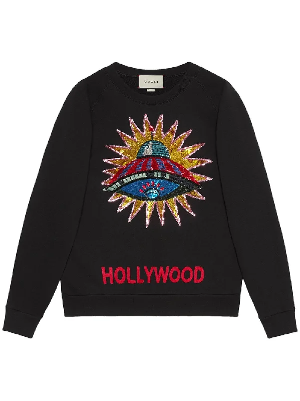 UFO embroidered sweatshirt Graphic Hoodie Design Print