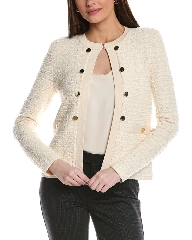 St. John Donna Knit Tweed Wool-Blend Jacket Herringbone Jacket Checkered Jacket Solid Jacket St. John Donna Knit Tweed Wool-Blend Jacket Herringbone Jacket Checkered Jacket Solid Jacket