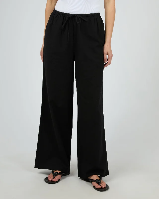 Willa Pant Black Relaxed Lounge Trousers