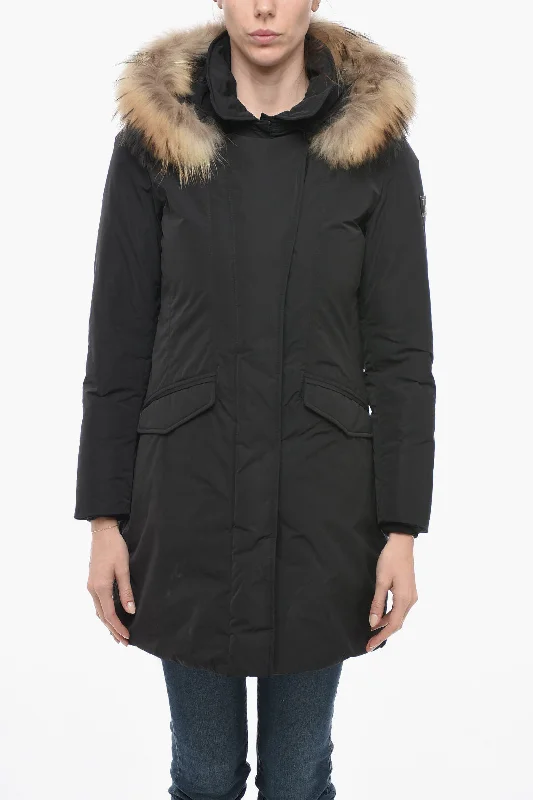 Woolrich Removable Fur MODERN VAIL Down Jacket Xs Standard size Stand-Up Collar Roll-Neck Collar Turtle Neck
