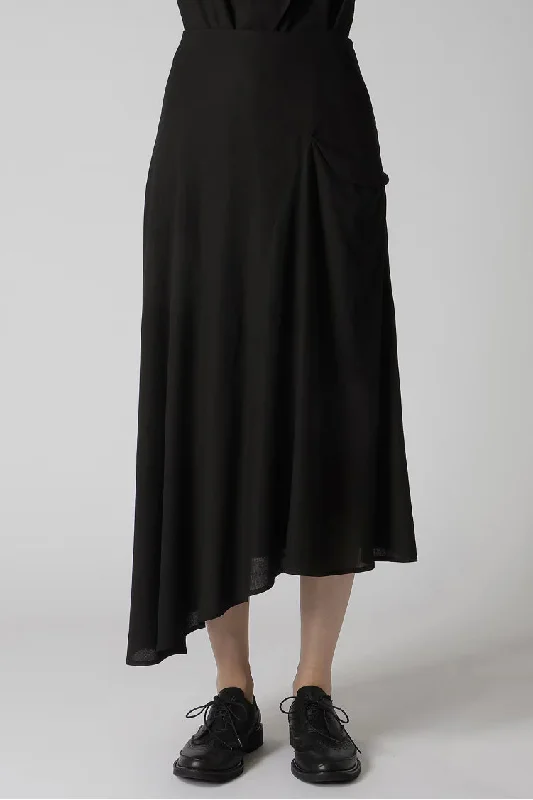 Asymmetric Flare Skirt corduroy skirt comfortable