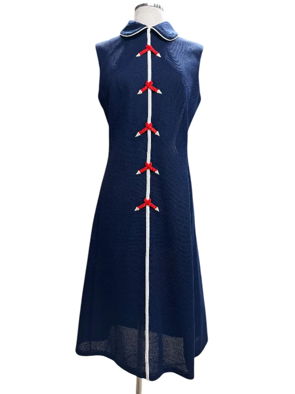 1960s David Crystal Nautical Dress L Tunics Sale discount