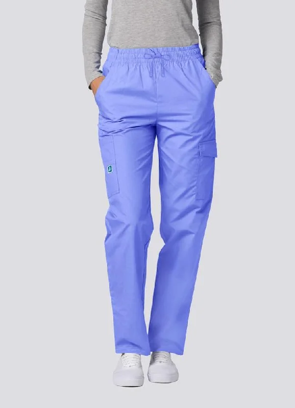 Multipocket Cargo Pants By Adar(Petite) XXS-3XL / CEIL BLUE Casual Yoga Pants