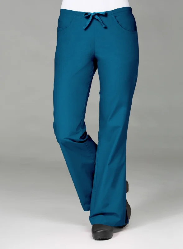 Classic Flare Pant By Maevn (Petite) XS - 3XL - Caribbean Blue Lightweight Jogger Pants