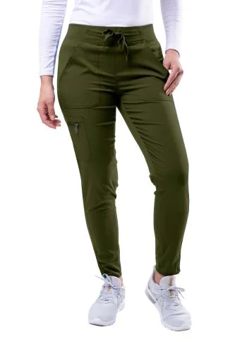 Women's Ultimate Yoga Jogger Pant (Regular)  by Adar XXS-3XL /  Olive Soft Stretch Trousers