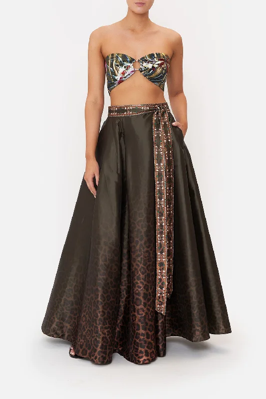 MAXI WRAP SKIRT PASSPORT TO PARADISE linen skirt breathable