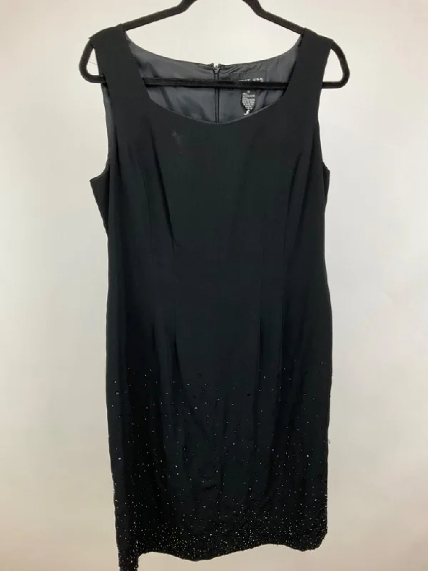 AUGUST SILK BLACK BEADED DRESS SZ 12 Tunics Recommended stylist