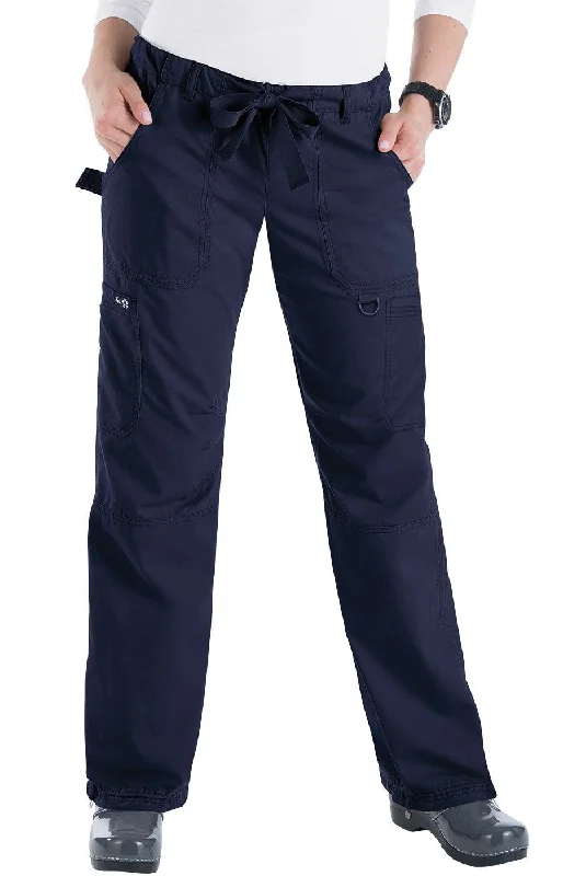 Lindsey Pant by KOI XXS-5X / Navy Lightweight Linen Pants
