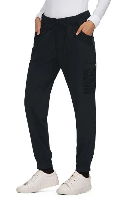 Musk Jogger Pant by KOI XXS-3X / Black Trendy High-Waist Trousers
