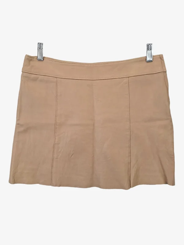 Scanlan Theodore Mid Waist Raw Hem Skirt Size 10 lightweight skirt design