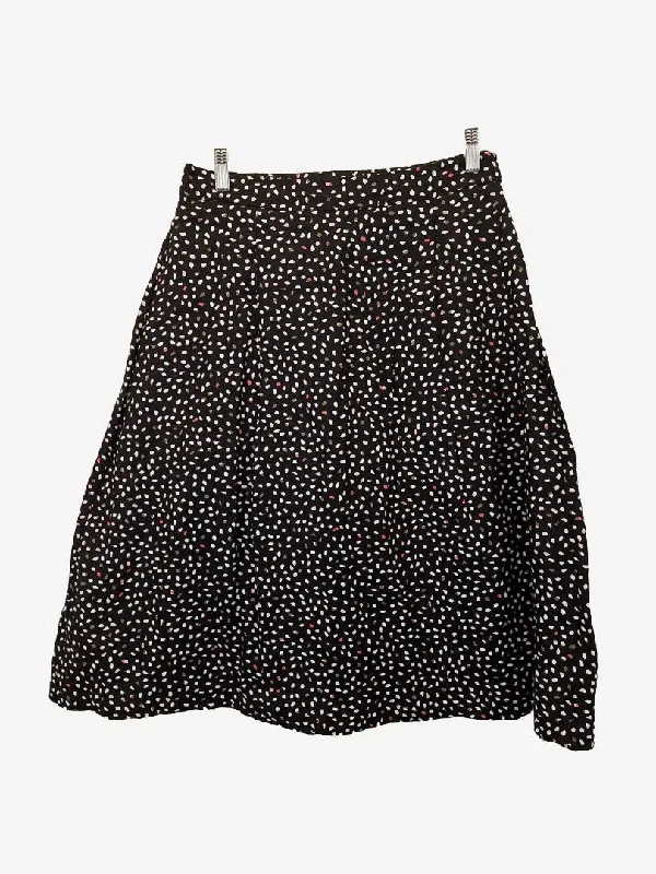 Laura Ashley Confetti A Line Skirt Size 10 velvet skirt rich