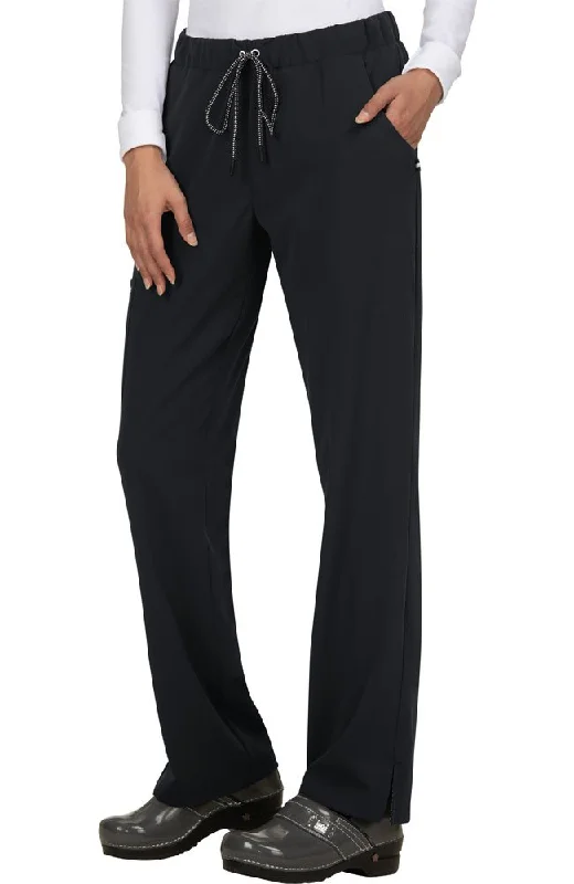 Everyday Hero Pant Regular by KOI XXS-5XL /  Black Formal Wide-Leg Pants