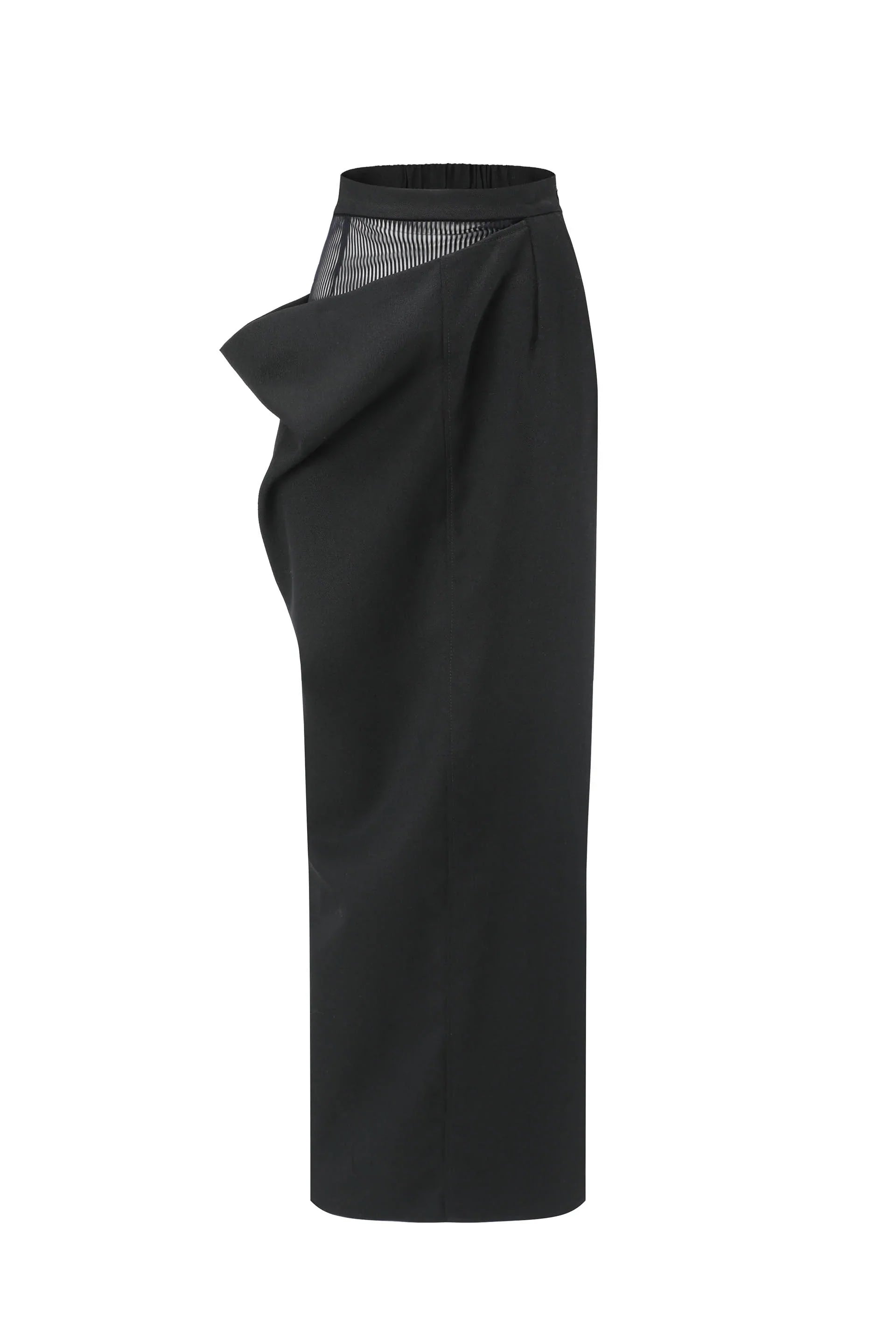 Wool Patchwork Skirt casual skirt length