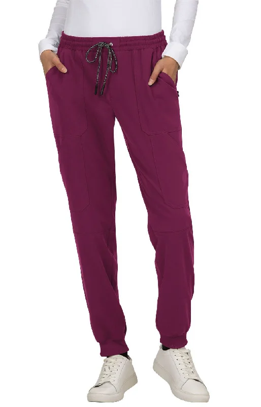 Good Vibe Jogger Pant by KOI(Tall) XS-3XL / Wine Stylish Casual Pants
