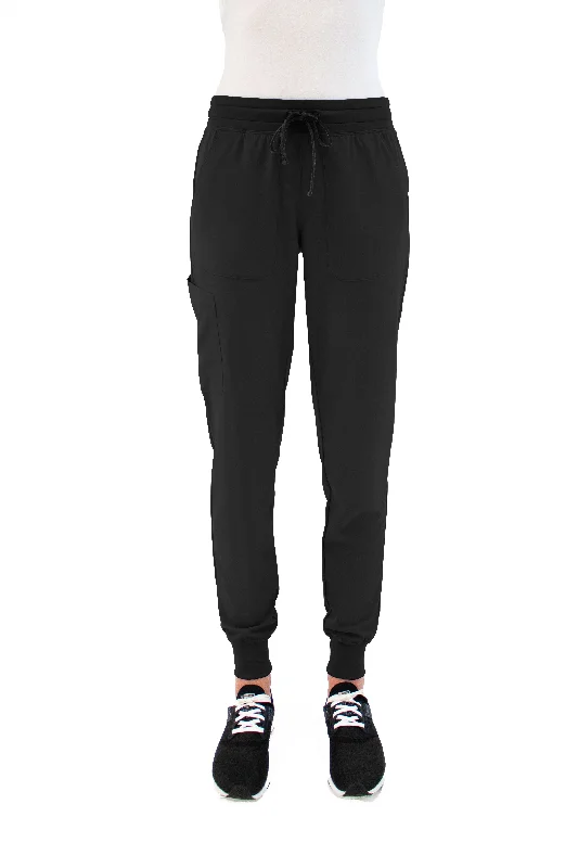 Knit Yoga Waistband Jogger pant XXS-3XL BY Maevn / Black Modern Stretch Trousers