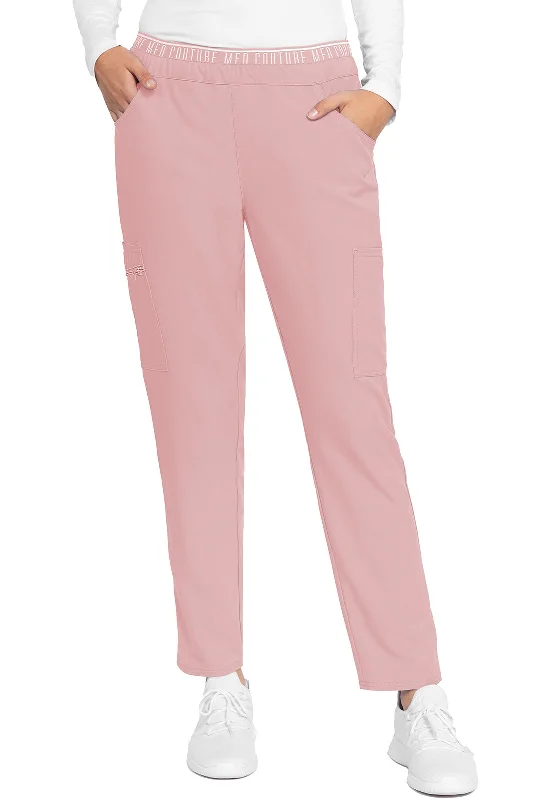 Mid-rise Tapered Leg Pull-on Pant by Med Couture(MC Insight) XS-3XL / Perfectly Pink Comfortable Cargo Pants Mid-rise Tapered Leg Pull-on Pant by Med Couture(MC Insight) XS-3XL / Perfectly Pink Comfortable Cargo Pants