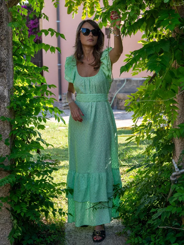‘SOUL’ BRODERIE ANGLAISE DRESS IN MOJITO Tunics Spring floral