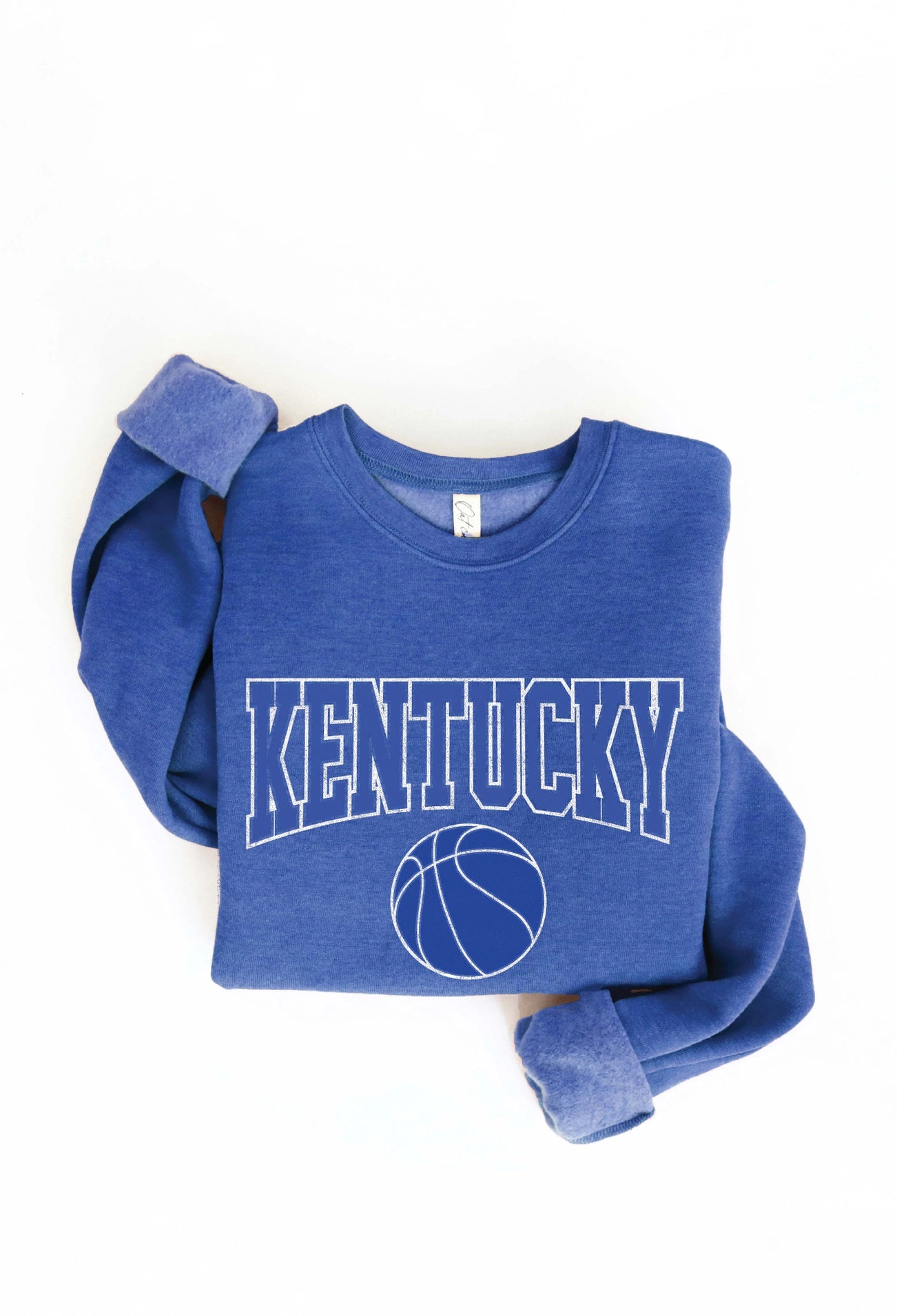 Game Day - Kentucky Basketball Graphic Sweatshirt Hoodie Dress Longline Feminine