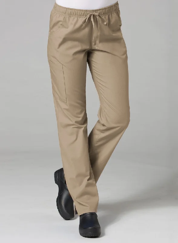 Full Elastic Cargo Pant XXS-5XL BY Maevn  / Khaki Soft Cotton Pants