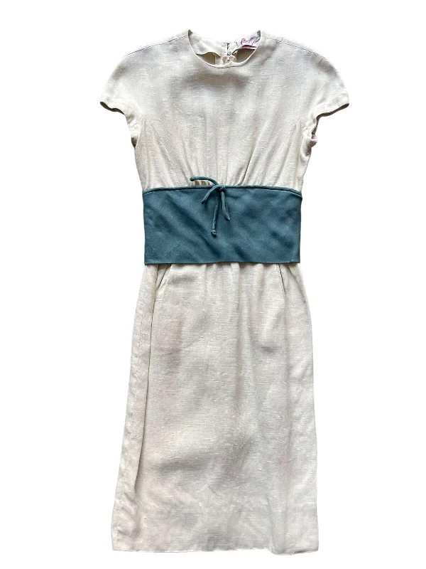 1950s Carlye Wiggle Dress S Pencil Office Professional