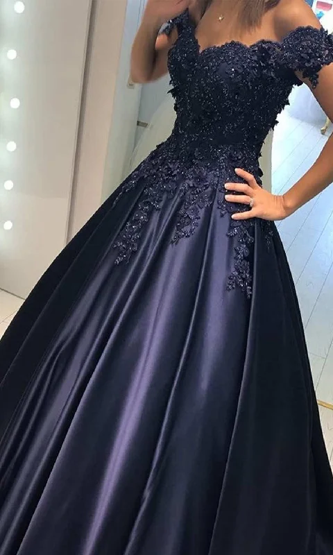 Cold Shoulder Long Applique Lace UP Corset Ball Gowns Princess Prom Dresses P530 A-Line Day Work Cold Shoulder Long Applique Lace UP Corset Ball Gowns Princess Prom Dresses P530 A-Line Day Work