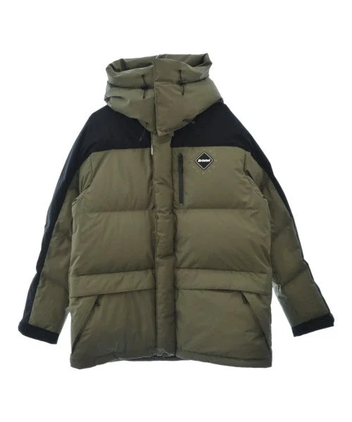 F.C.R.B Down jackets/Vests Notch Collar Peter Pan Collar Cowl Neck