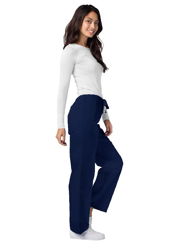 Unisex Drawstring Pants by Adar XS-5X / Navy Fashionable Tapered Leg Pants