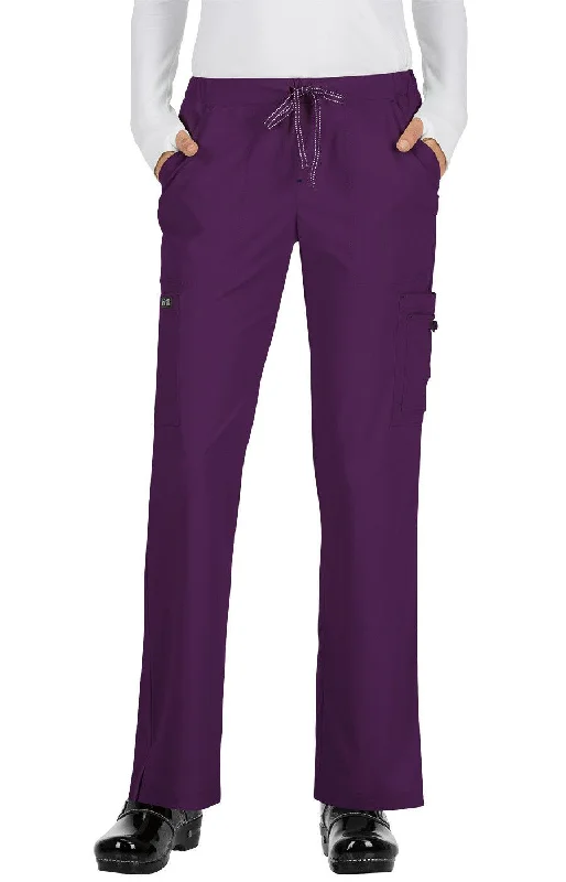 Holly Pant Regular by KOI XS-5XL  / Eggplant Comfy Athletic Pants