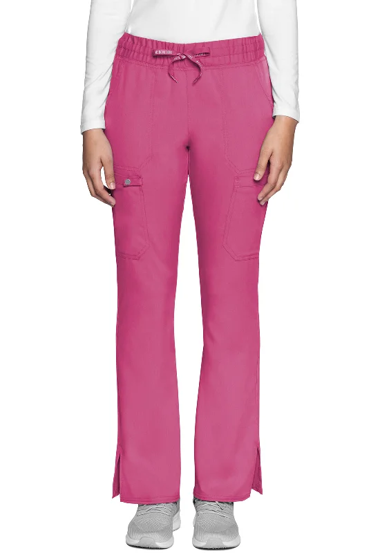 Natural Rise Drawstring Flare Leg Pant by(MC Touch) Med Couture (Regular) XS-3XL /  Raspberry Relaxed High-Waist Trousers