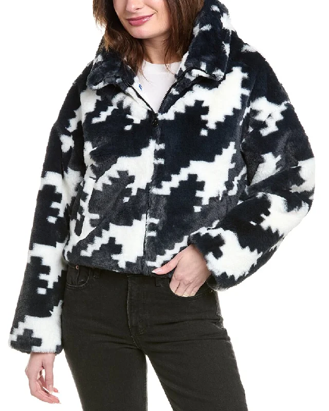 Perfect Moment Noelle Houndstooth Jacket Nylon Jacket Polyester Jacket Spandex Jacket