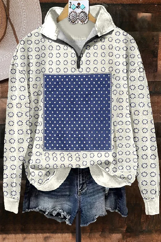 Classic Contrast Graphic Print Sweatshirt Hoodie with Applique Textured Unique