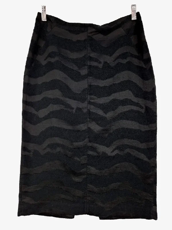 Veronika Maine Textured Convertible Back Skirt Size 12 cashmere skirt soft
