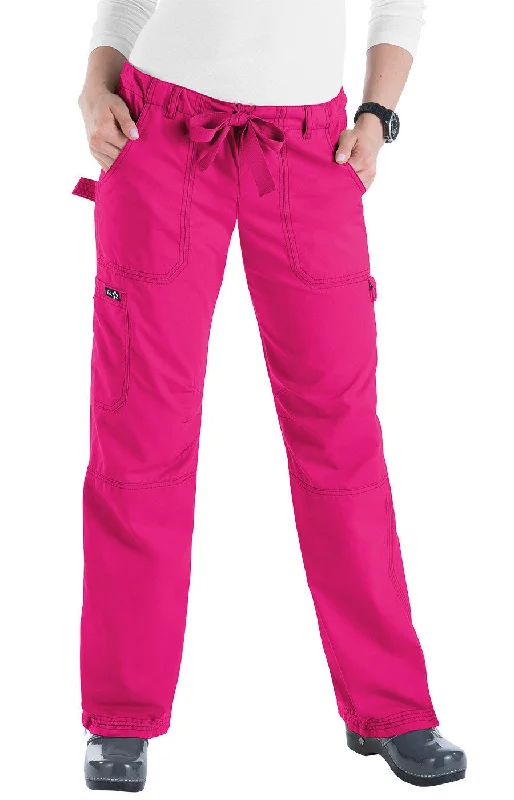 Lindsey Pant by KOI(Tall) XS-3X / Flamingo Comfy Cargo Trousers