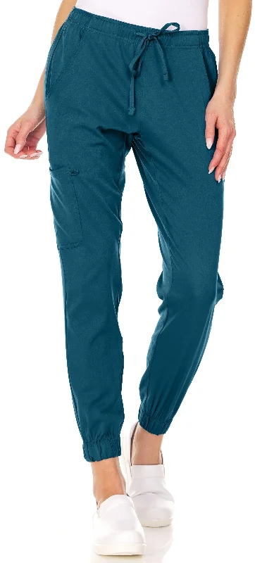 Drawstring Cargo Jogger Pant By MediChic XXS-3X / Caribbean Trendy Wide-Legged Trousers