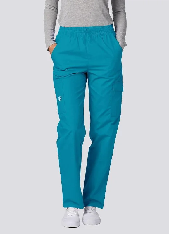 Multipocket Cargo Pants By Adar(Tall) XXS-3XL / TEAL BLUE Casual Drawstring Pants