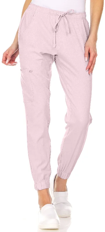 Drawstring Cargo Jogger Pant By MediChic XXS-3X / Blush Soft Stretch Pants