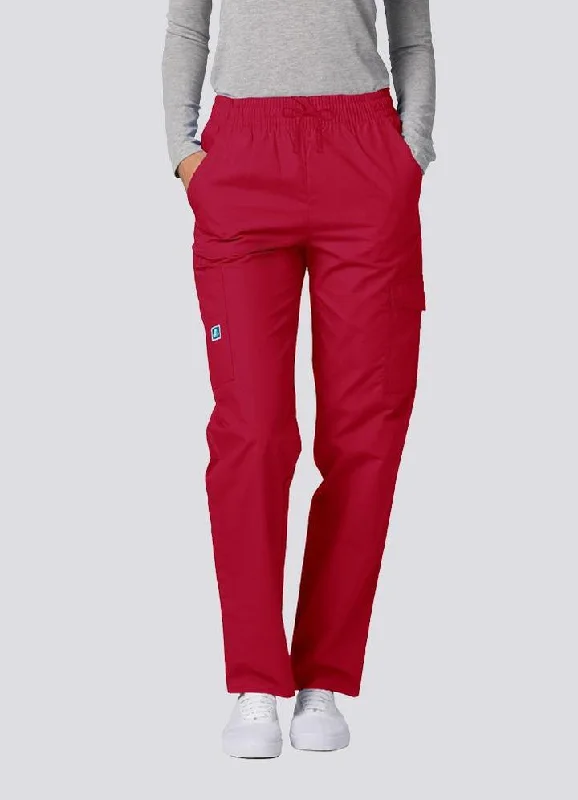 Multipocket Cargo Pants By Adar(Tall) XXS-3XL / RED Chic Wool Trousers