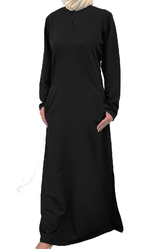 Two Botton Detail A Line School Uniform Abaya Dress-Adult size Tunics Office stylish Two Botton Detail A Line School Uniform Abaya Dress-Adult size Tunics Office stylish